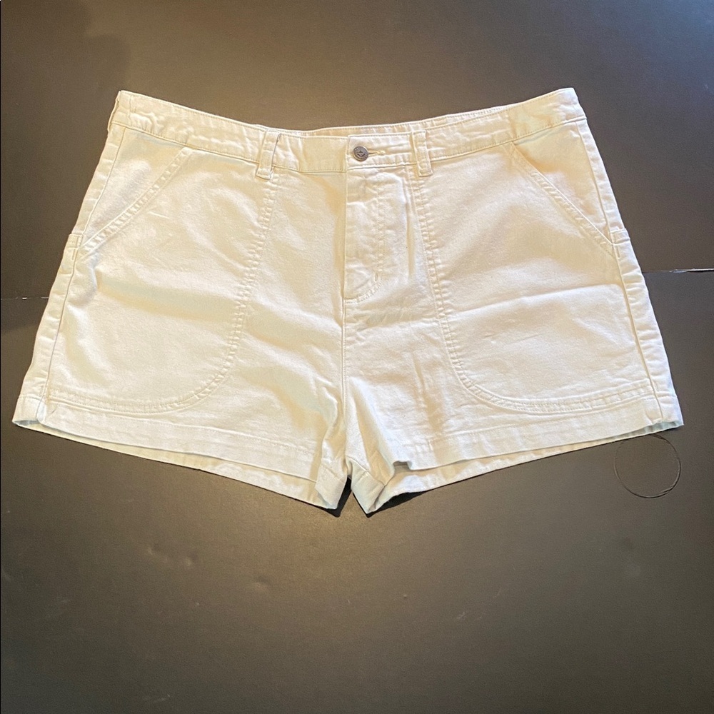 Patagonia Gorpcore Stand Up Organic Cotton Shorts Chalk Size 18
